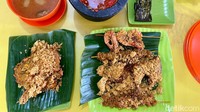 Semua menu disajikan fresh. Aneka lauk ungkep digoreng garing lalu diberi kremesan. Sementara sayur asem juga disajikan hangat-hangat.