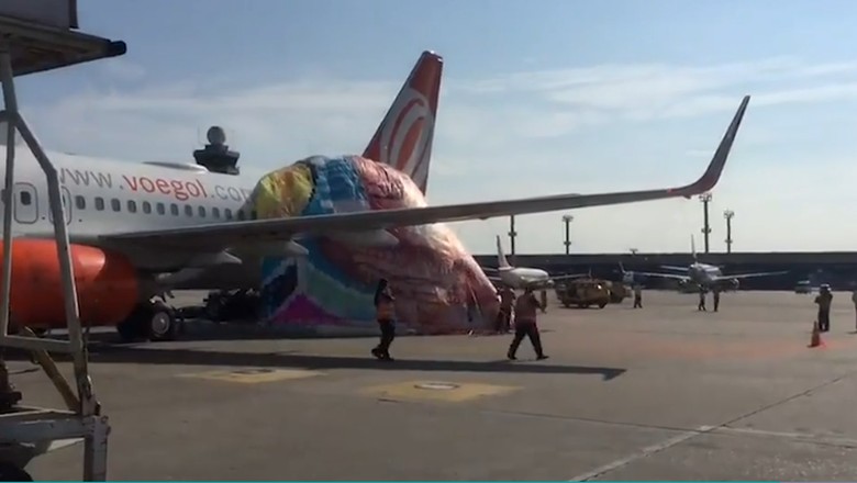 Balon Udara Mendarat di Bandara Brasil