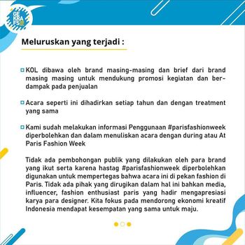 Gekrafs soal gaduh Paris Fashion Week