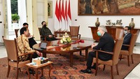 Jokowi dan Tony Blair juga membahas soal IKN.