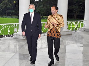 Momen Jokowi Bertemu Tony Blair Bahas IKN
