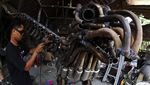 Keren, Instalasi Burung Garuda Ini Terbuat dari Knalpot Brong