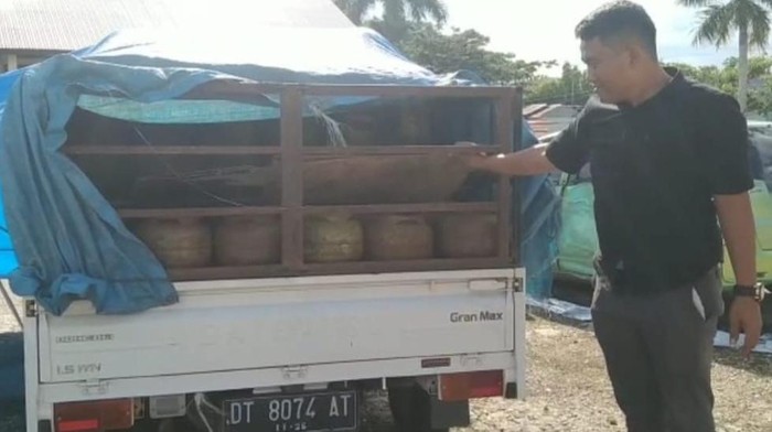 2 Penyelundup 380 tabung gas elpiji bersubsidi di Konawe ditangkap (Dok. Istimewa)