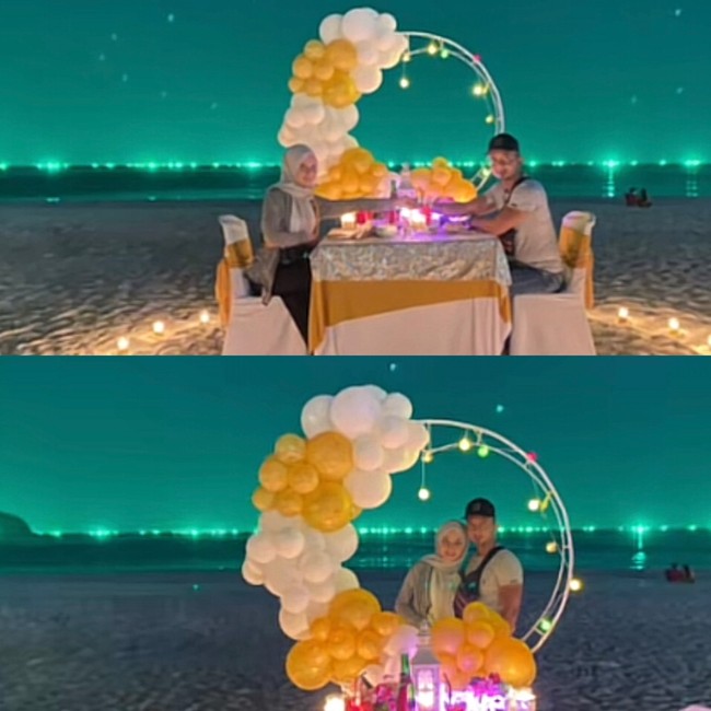 Hafiz sudah menjadi fotografer profesional sejak sembilan tahun yang lalu, mengaku pertemuan mereka cukup singkat. Sebab pada saat itu, dia dan istrinya mengantisipasi khawatir ditegur oleh pihak kemananan setempat. Setiap kali kamu berjumpa memang tidak sampai lima menit, ingin berbincang sebentar tapi takut polisi akan datang walaupun masih siang hari. Dia datang hanya untuk pas jam makan saja, kata Hafiz. Foto: Dok. TikTok @chearefiz.