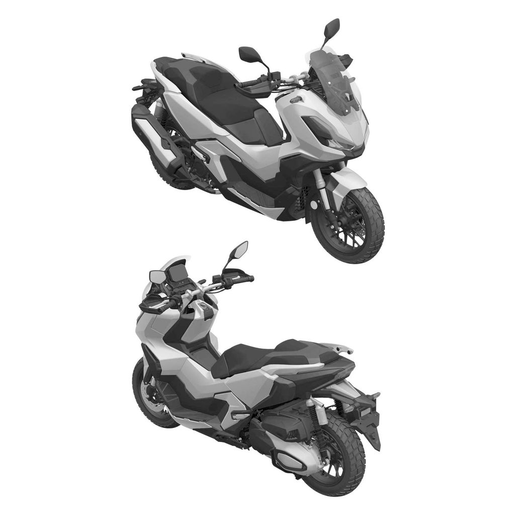 Honda daftarkan paten desain motor diduga ADV 250