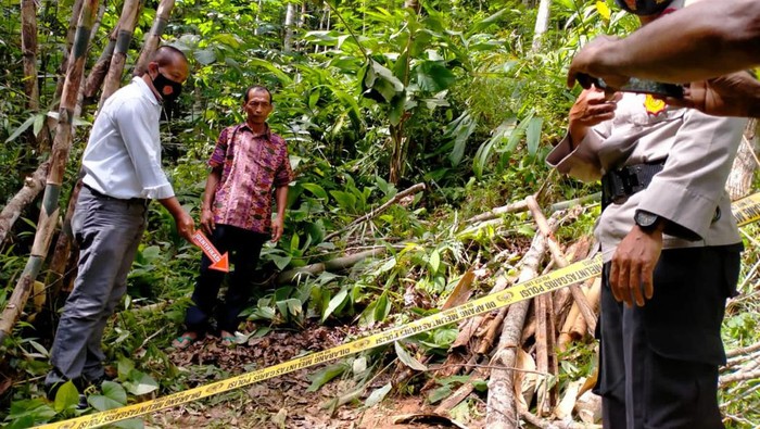 Lokasi pasutri tersengat listrik di Kokap, Kulon Progo, Rabu (9/3/2022).