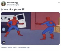 Meme iPhone SE 2022