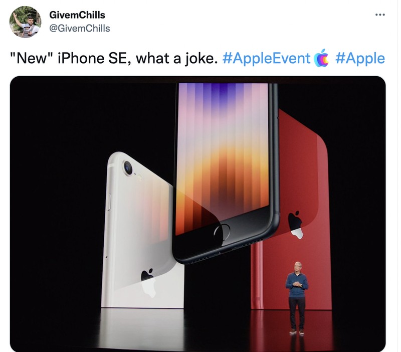 Meme iPhone SE 2022
