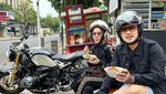 Romantisnya Pasangan Shandy Purnamasari dan Gilang Widya Pramana Saat Makan Bareng