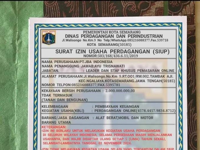 SIUP palsu catut nama Walkot Semarang Hendrar Prihadi, Rabu (9/3/2022).