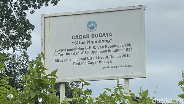 Stasiun penelitian manusia purba di Dukuh Ngandong Desa Nglebak, Kecamatan Kradenan, Blora.