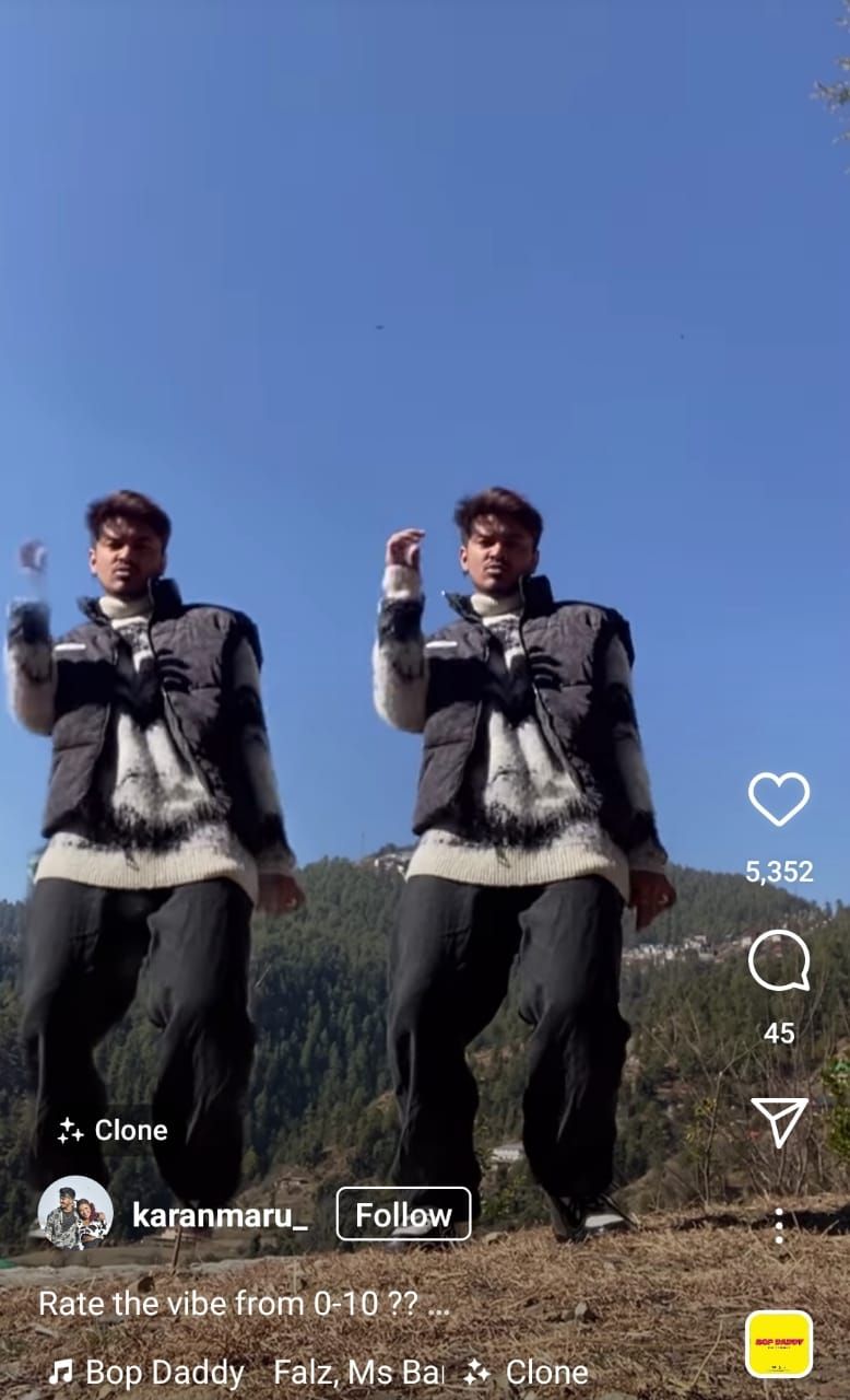 Efek Instagram populer.