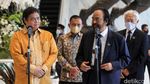 Airlangga Bertemu Surya Paloh Bahas Isu Penundaan Pemilu