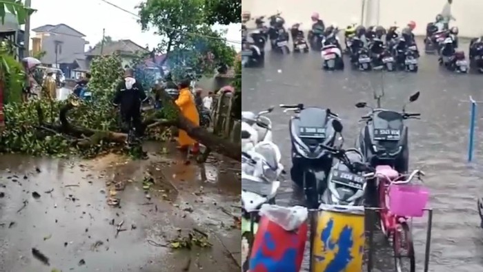 Banjir dan Pohon Tumbang di Kabupaten Bandung