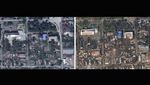 Before-After Invasi Rusia, Kota Ini Nyaris Rata dengan Tanah
