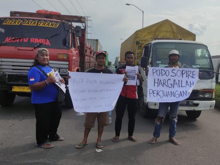 demo sopir truk