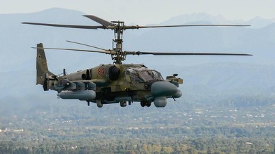 Ini Helikopter Ka-52 Alligator Milik Rusia yang Lawan Mobil Lapis Baja Ukraina