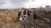 Invasi yang dilakukan Rusia ke Ukraina banyak memakan korban jiwa.
