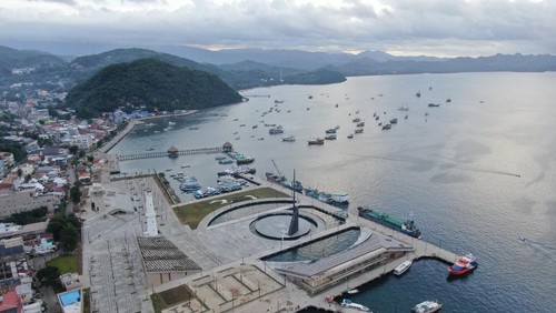Kawasan Strategis Pariwisata Nasional (KSPN) Pantai Marina Bukit Pramuka di Labuan Bajo, NTT.