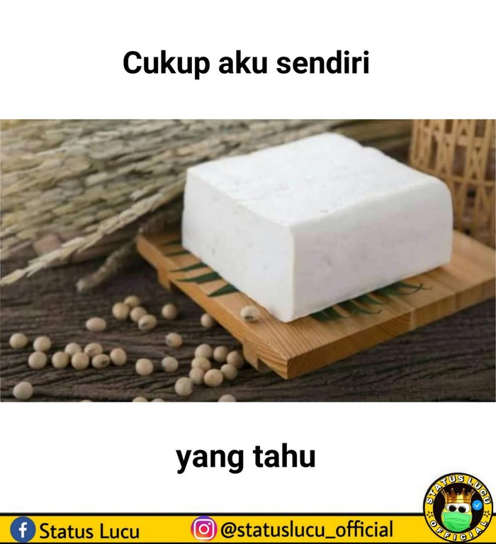 Meme kocak tentang tahu