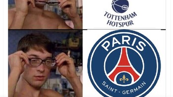 PSG kok malah seperti Tottenham Hotspur, memble di saat yang menentukan. Foto: Twitter