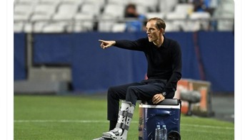 Thomas Tuchel dianggap bagus melatih PSG, malah dipecat Ia berhasil membawa PSG melaju jauh di Liga Champions dibanding sekarang. Foto: Twitter