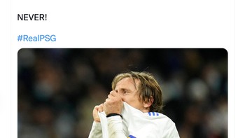 Dengan uang, kalian PSG bisa membeli banyak hal, tapi kalian tidak akan bisa menjadi seperti Real Madrid, sebut netizen ini. Foto: Twitter
