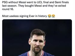 Meme PSG Dilibas Real Madrid, Lionel Messi Kena Sentil
