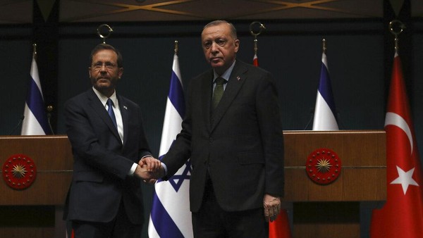 Momen Bersejarah, Presiden Erdogan Bertemu Presiden Israel
