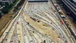 Penampakan Proyek Depo LRT Jabodebek dari Udara