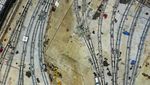 Penampakan Proyek Depo LRT Jabodebek dari Udara