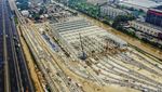 Penampakan Proyek Depo LRT Jabodebek dari Udara