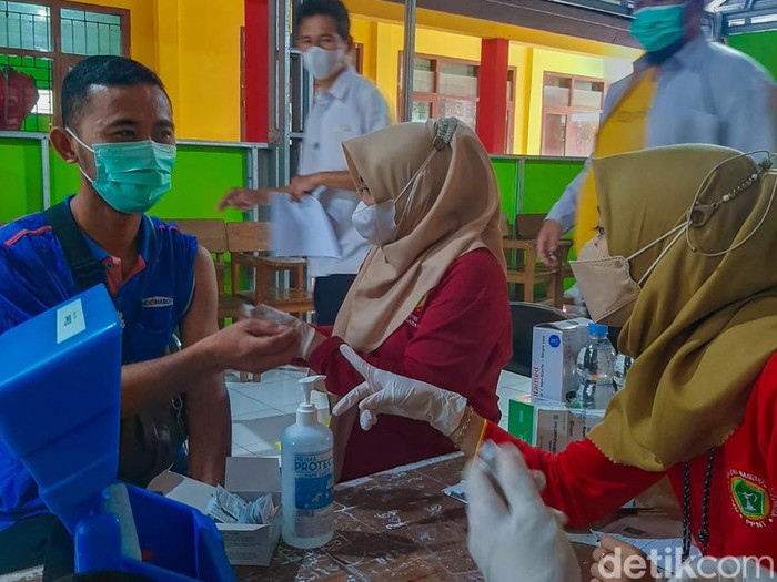 Suasana vaksin Covid-19 di Pangandaran