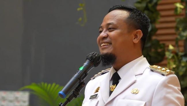 Tangkapan layar video sambutan Gubernur Sulsel, Andi Sudirman Sulaiman