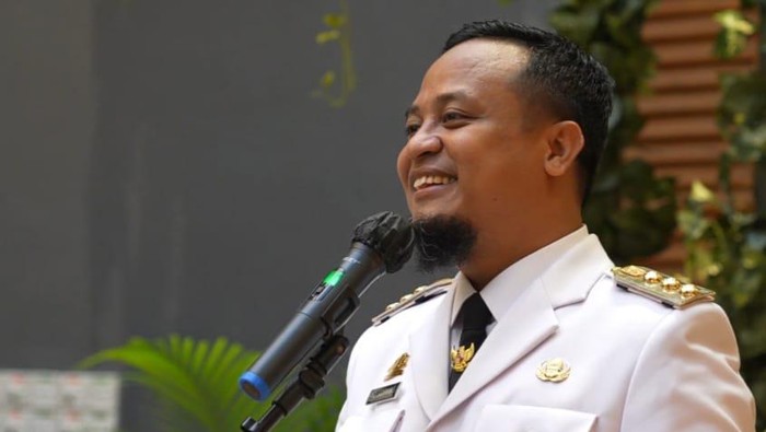 Tangkapan layar video sambutan Gubernur Sulsel, Andi Sudirman Sulaiman