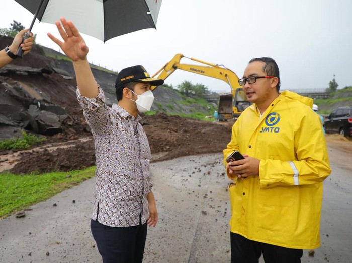 Wagub Emil Tinjau tol Pandaan-Malang yang sempat longsor