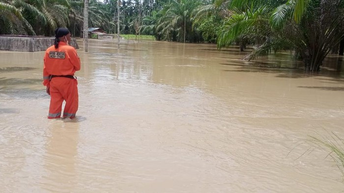 2 kecamatan di Aceh Utara terendam banjir pada Kamis (10/3) pagi (Dok. BNPB)