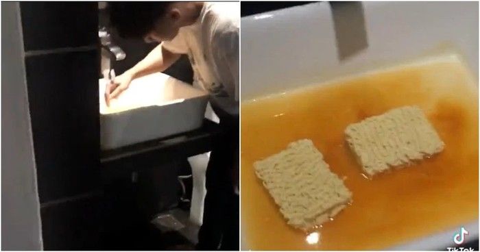 Cara aneh masak mie instan