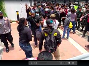 4 Anggota Sabhara Juga Terluka Akibat Demo Ricuh Mahasiswa Papua