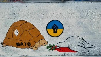 Mural dukungan untuk Ukraina di St. George Skate Park. dok. Boredpanda/johndohart