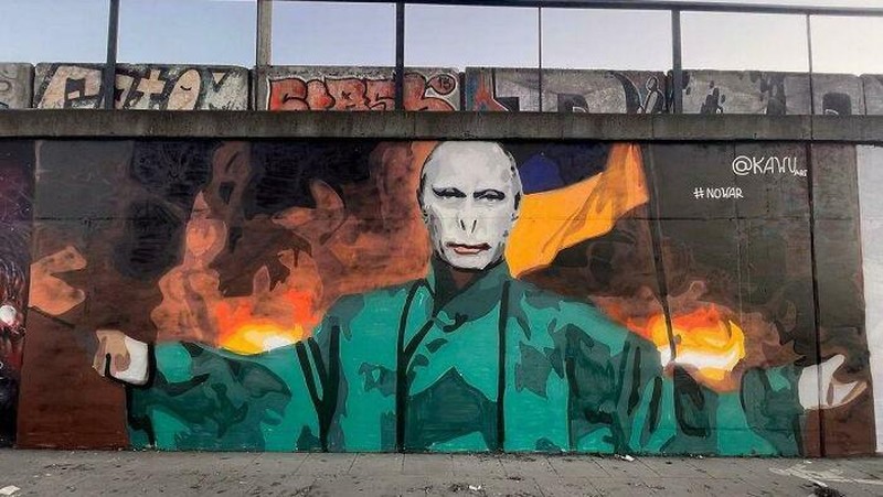 Deretan Mural Dukungan untuk Ukraina dari Berbagai Penjuru Dunia