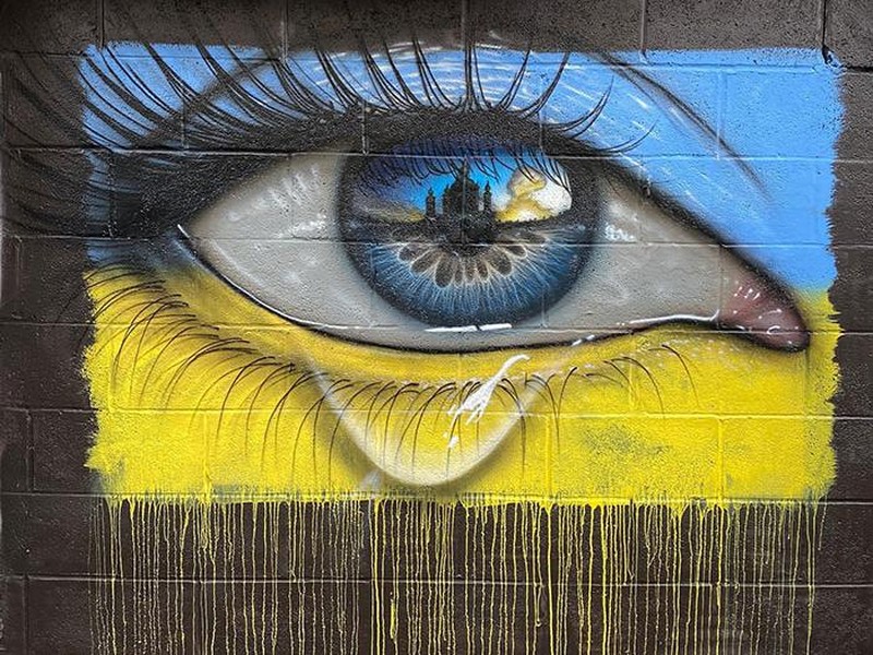 Deretan Mural Dukungan untuk Ukraina dari Berbagai Penjuru Dunia