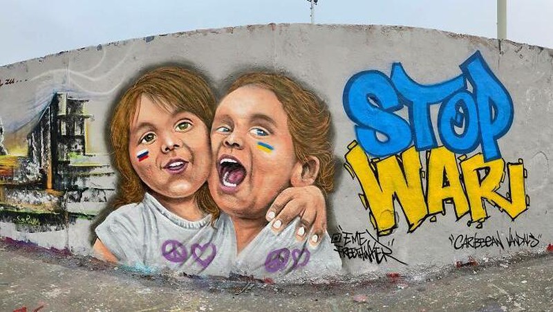 Deretan Mural Dukungan untuk Ukraina dari Berbagai Penjuru Dunia