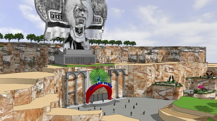 Desain pembangunan Monumen Reog Ponorogo