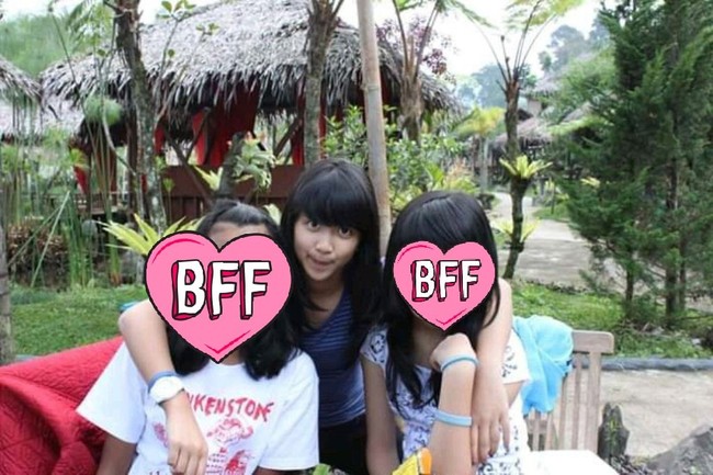 No edit. Dita Karang yang berdarah Bali dinilai cantik alami sejak masa sekolah. Foto: dok. Twitter @starfess