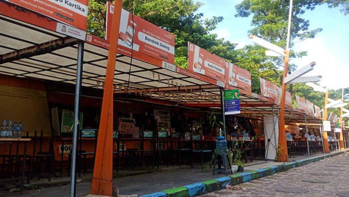 Kawasan kuliner Kanrerong Makassar.