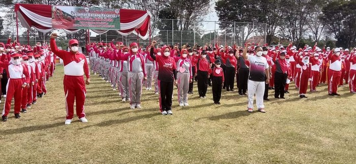 Lomba Senam Peringati HUT Tulang Bawang