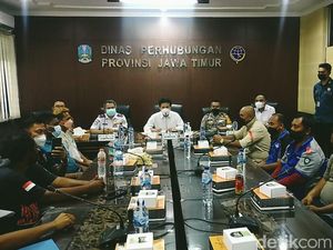 Sopir Truk Demo Tolak ODOL Mediasi dengan Wagub Jatim