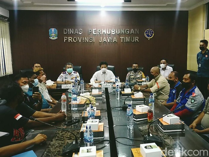 Mediasi sopir truk demo tolak ODOL dengan Emil Elestianto Dardak Wakil Gubernur Jawa Timur