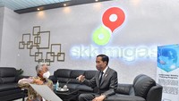 Pada kesempatan tersebut Presiden Joko Widodo juga mendukung kolaborasi antara Solo TechnoPark (STP) dan institusi lain  untuk bisa berkontribusi dengan yang terkait kegiatan hulu migas.Foto: Dok. Agus Suparto